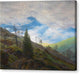 Sunburst in the Riesengebirge - Canvas Print