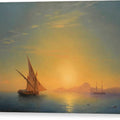 Sunset Over Ischia - Canvas Print