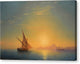 Sunset Over Ischia - Canvas Print