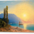 Sunset Over Yalta - Canvas Print