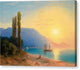 Sunset Over Yalta - Canvas Print