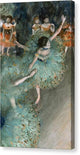 Swaying Dancer - Dancer in Green - Canvas Print