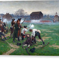 The Battle Of Lexington, 19th April 1775 - Canvas Print