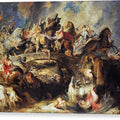 The Battle of the Amazons - Canvas Print