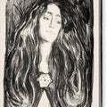 The Brooch. Eva Mudocci - Canvas Print