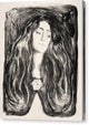 The Brooch. Eva Mudocci - Canvas Print