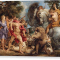 The Calydonian Boar Hunt - Canvas Print