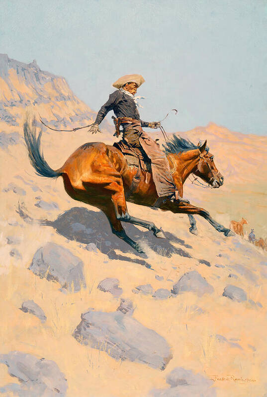 The Cowboy - Art Print