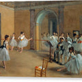 The Dance Foyer of the Opera at Rue Le Peletier - Canvas Print