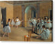 The Dance Foyer of the Opera at Rue Le Peletier - Canvas Print