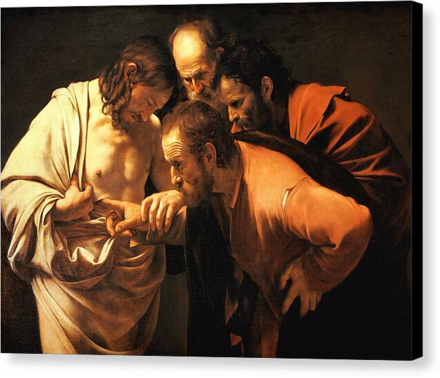 The Incredulity of Saint Thomas - Canvas Print