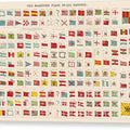 The Maritime Flags of All Nations, 1851 - Canvas Print