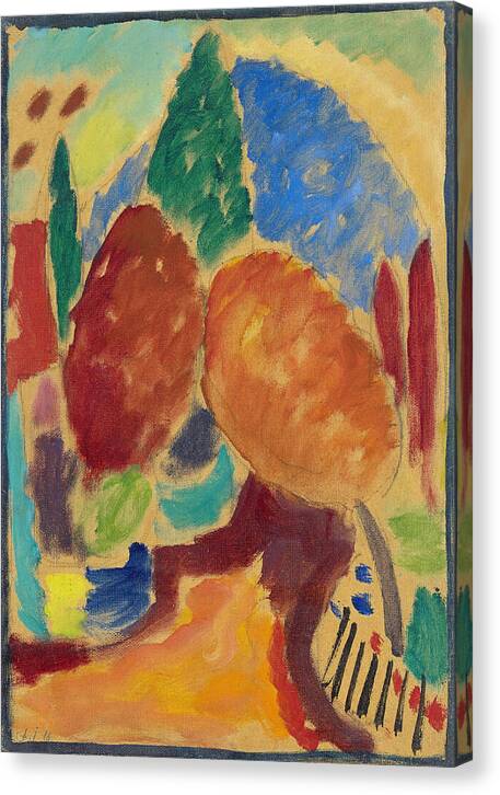 The Orange Path - Canvas Print
