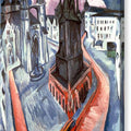 The Red Tower in Halle - Canvas Print
