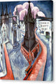 The Red Tower in Halle - Canvas Print