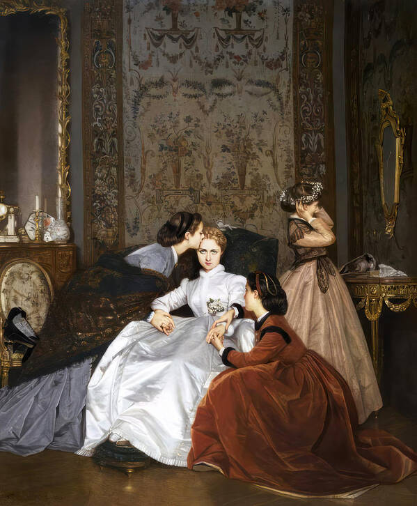 The Reluctant Bride by Auguste Toulmouche - Art Print - Zapista