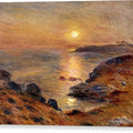 The Setting of the Sun at Douarnenez - Canvas Print