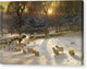 The Shortening Winter's Day is Near a Close - Canvas Print