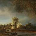 The Stone Bridge by Rembrandt van Rijn - Art Print - Zapista