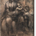 The Virgin and Child with Saint Anne and Saint John the Baptist - Canvas Print