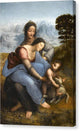 The Virgin and Child with Saint Anne - Canvas Print
