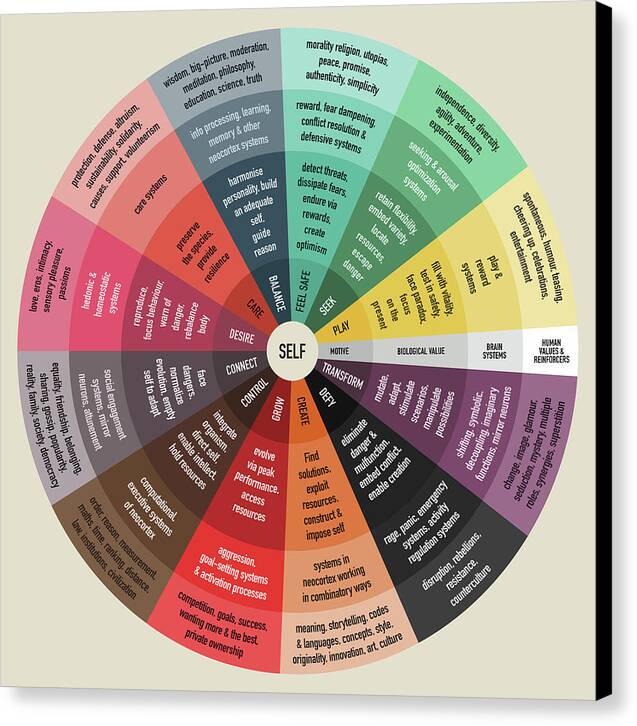 The Wheel of Motives - Canvas Print