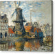 The Windmill on the Onbekende Gracht, Amsterdam - Canvas Print