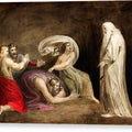 The Witch of Endor Raising the Spirit of Samuel - Canvas Print