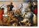 The Wolf and Fox Hunt - Canvas Print
