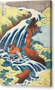 The Yoshitsune Horse-Washing Falls at Yoshino, Izumi Province - Canvas Print