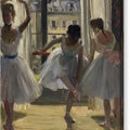 Three Dancers in an Exercise Hall - Canvas Print