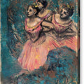 Three Dancers in Red Costume - Canvas Print