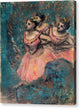 Three Dancers in Red Costume - Canvas Print