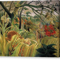 Tiger in a Tropical Storm - Canvas Print