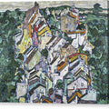 Town among Greenery - The Old City III - Canvas Print