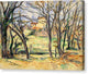 Trees and Houses Near the Jas de Bouffan - Canvas Print