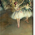 Two Dancers on a Stage - Canvas Print