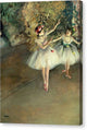 Two Dancers on a Stage - Canvas Print