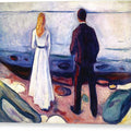 Two Human Beings. The Lonely Ones - Canvas Print