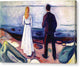 Two Human Beings. The Lonely Ones - Canvas Print