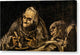 Two Old Ones Eating Soup - Canvas Print
