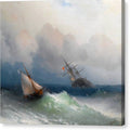 Two Ships At Sea - Canvas Print