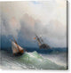 Two Ships At Sea - Canvas Print