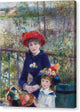 Two Sisters - On the Terrace - Canvas Print