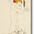 Two Women Embracing - Canvas Print