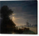 Ukrainian Landscape at Night - Canvas Print