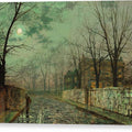 Under the Silvery Moonbeams - Canvas Print