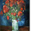 Vase with Poppies - Canvas Print