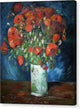 Vase with Poppies - Canvas Print