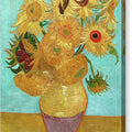 Vase with Twelve Sunflowers - Canvas Print